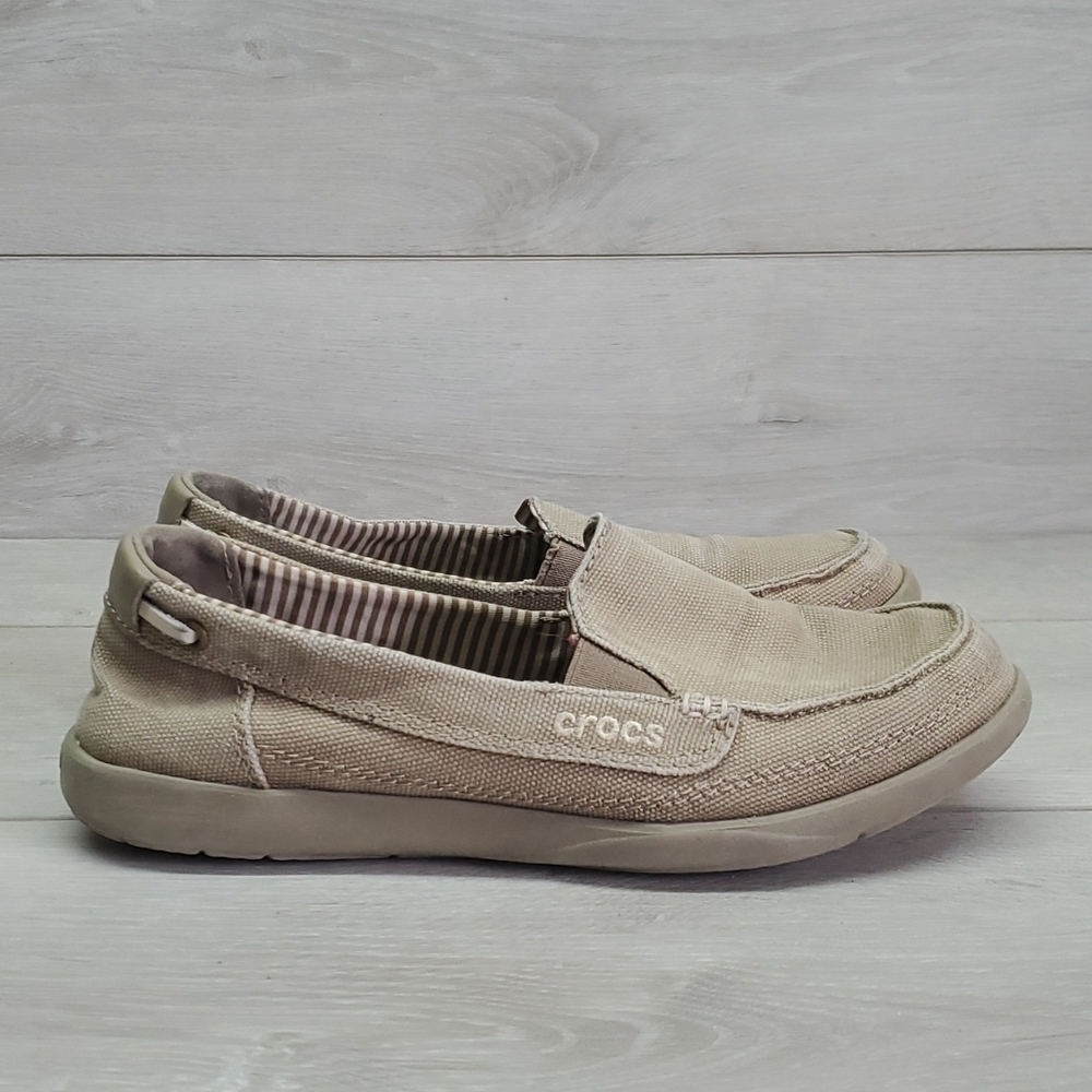Crocs Women Outdoor Comfort Slip on Rubber outsole shoes sz 6